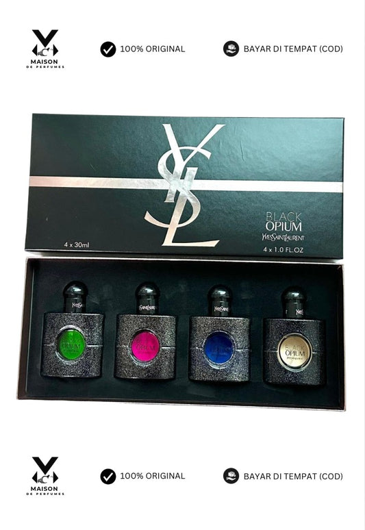 AUTHENTIC GIFT SET_YSL BLACK OPIUM 4 IN 1 SET 4 X 30ML